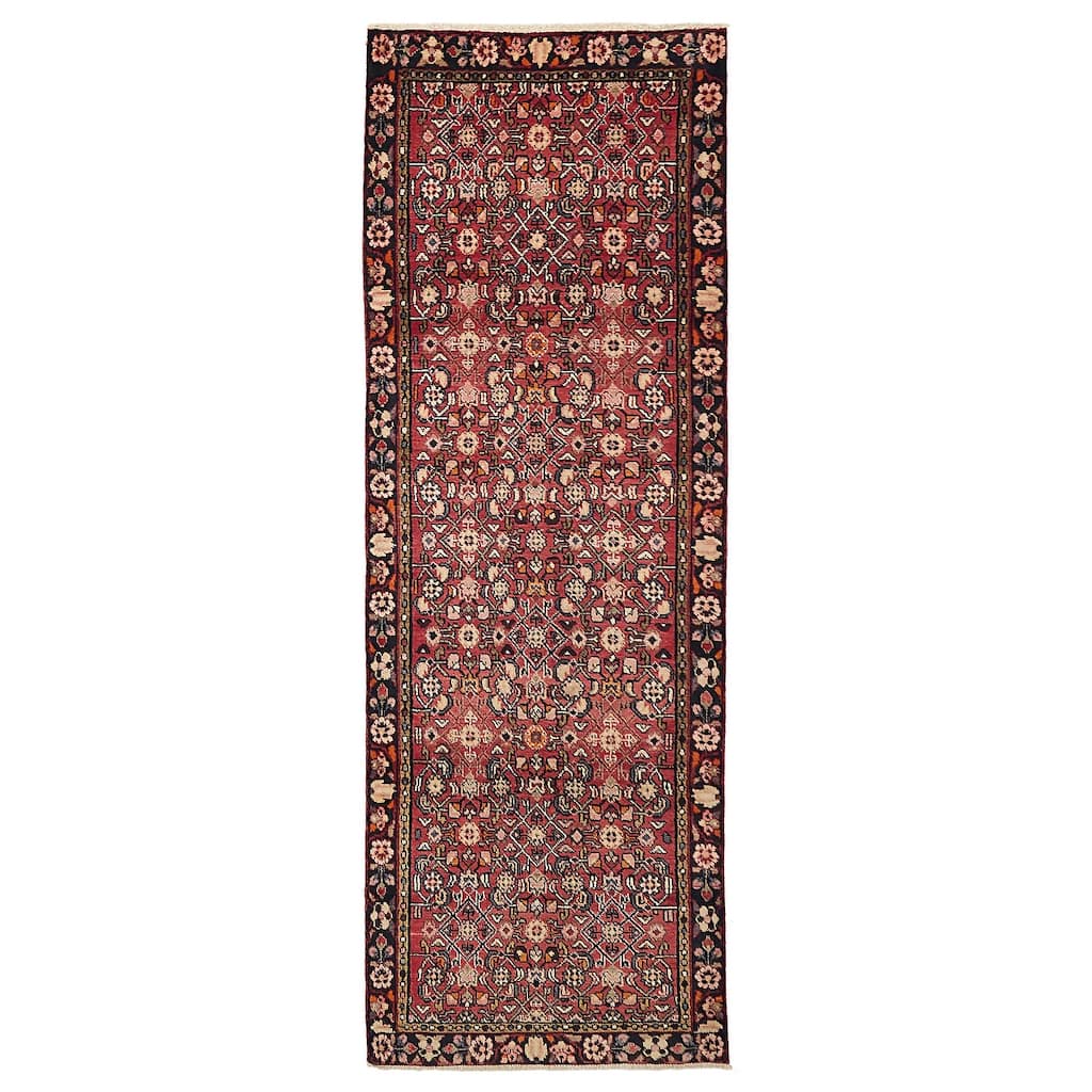 ECARPETGALLERY Hand-knotted Andelz Red Wool Rug - 3'1 x 9'5