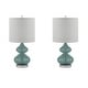 preview thumbnail 7 of 55, Ellipse Curved Gourd Glass Table Lamp, Set of 2