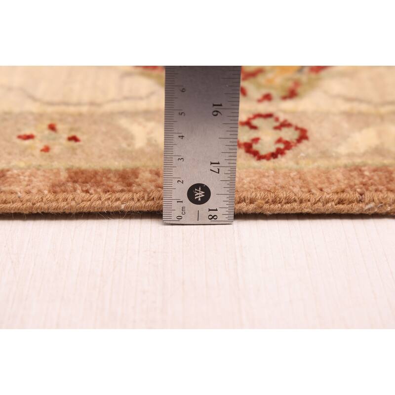 ECARPETGALLERY Hand-knotted Jamshidpour Brown Wool Rug - 6'9 x 10'0