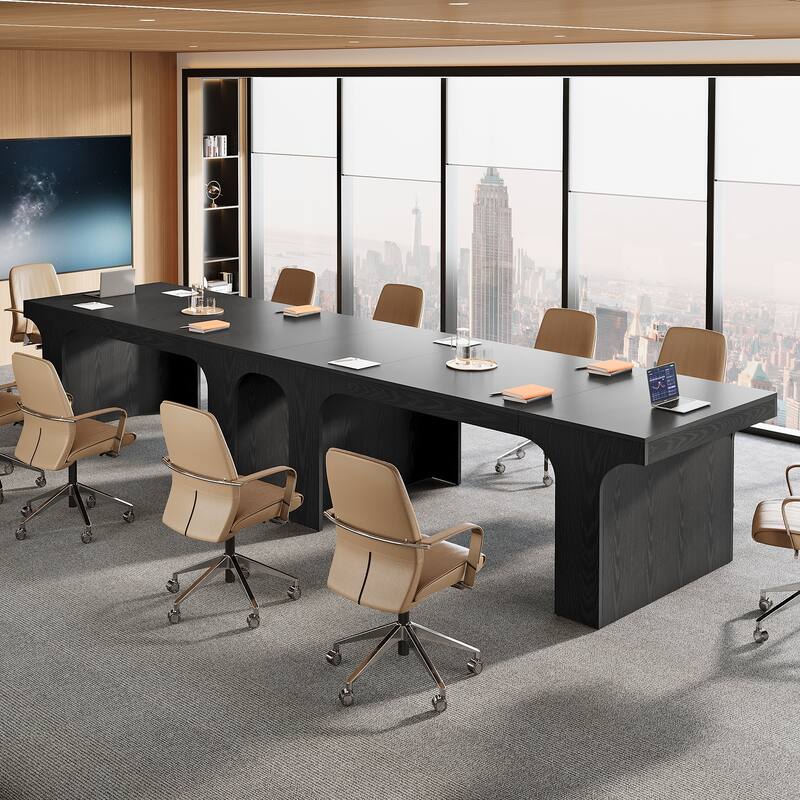 Large Executive Conference Table, Office Meeting Table, Boardroom Computer Writing Desk Workstation Accent Table