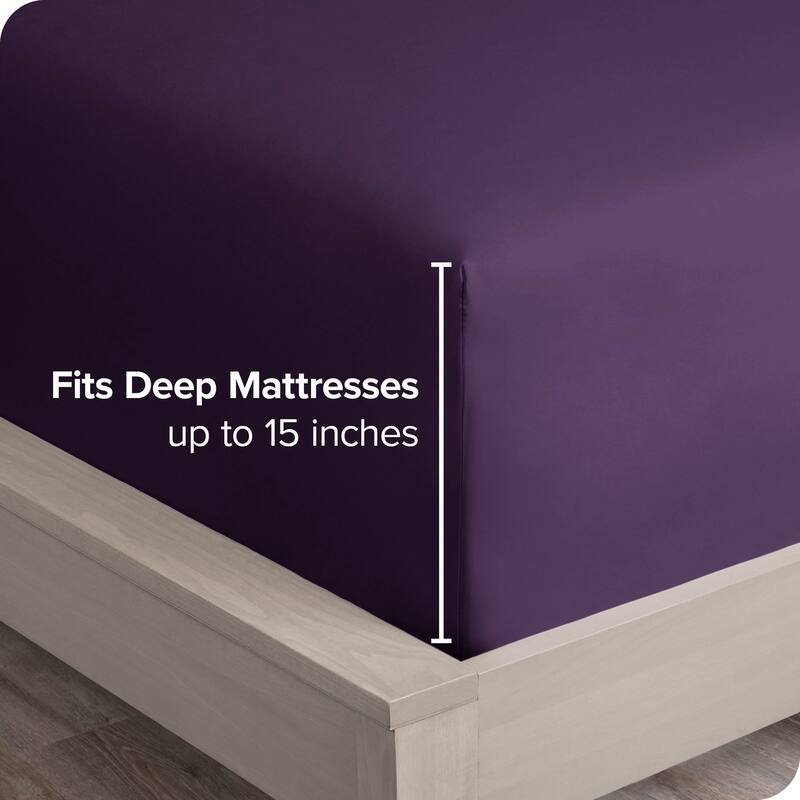 Bare Home 2-Pack Microfiber Fitted Bottom Sheets