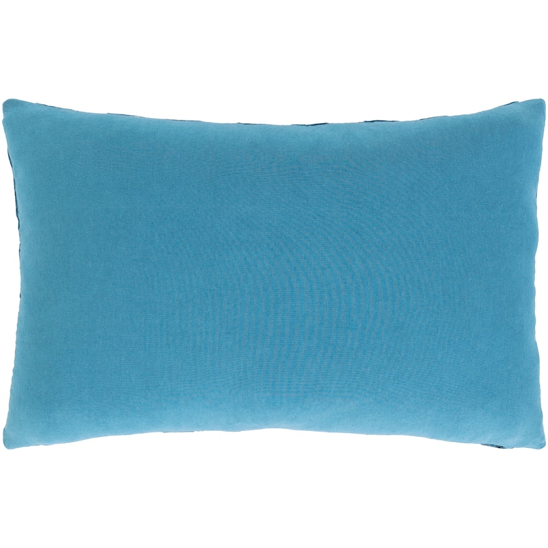 Talan Velvet Damask Embroidered Lumbar Throw Pillow