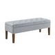 preview thumbnail 18 of 27, Tufted Bench with Storage, Solid Wooden Frame, 48"L X 18"W X 18.5"H