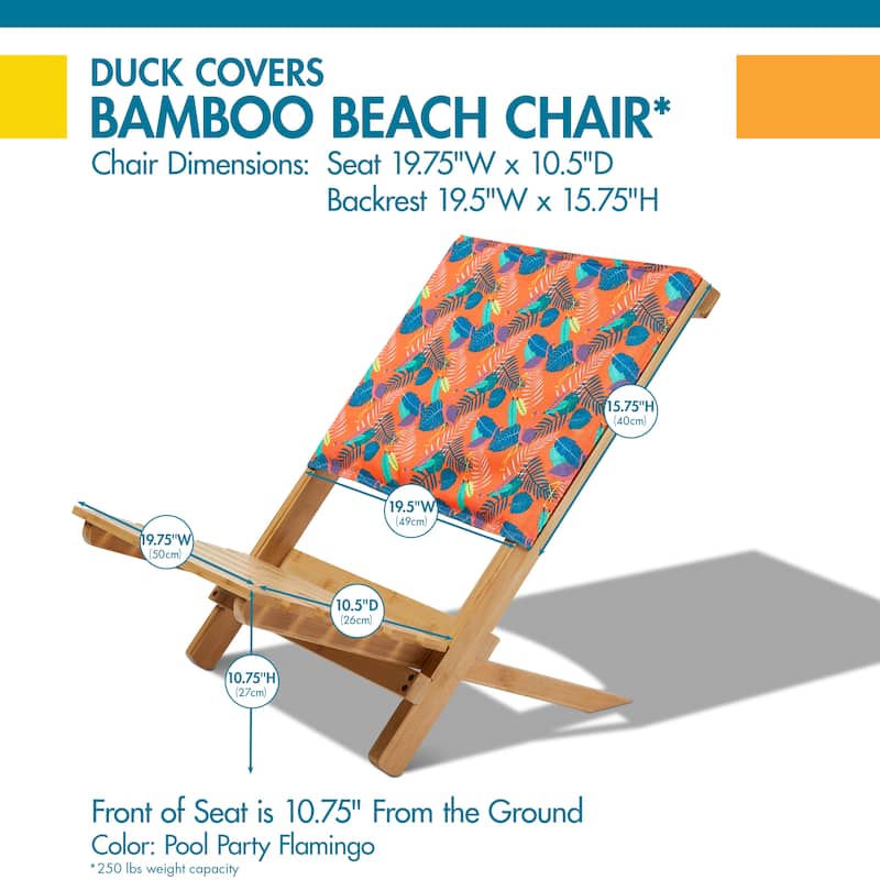 Duck Covers Bamboo Beach Chair