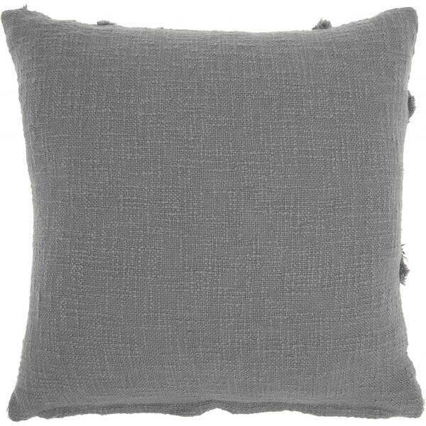 Boho Chic White Textured Lines Throw Pillow