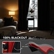 preview thumbnail 7 of 91, Deconovo 100 Percent Blackout with Liner Grommet Curtain (2 Panel)