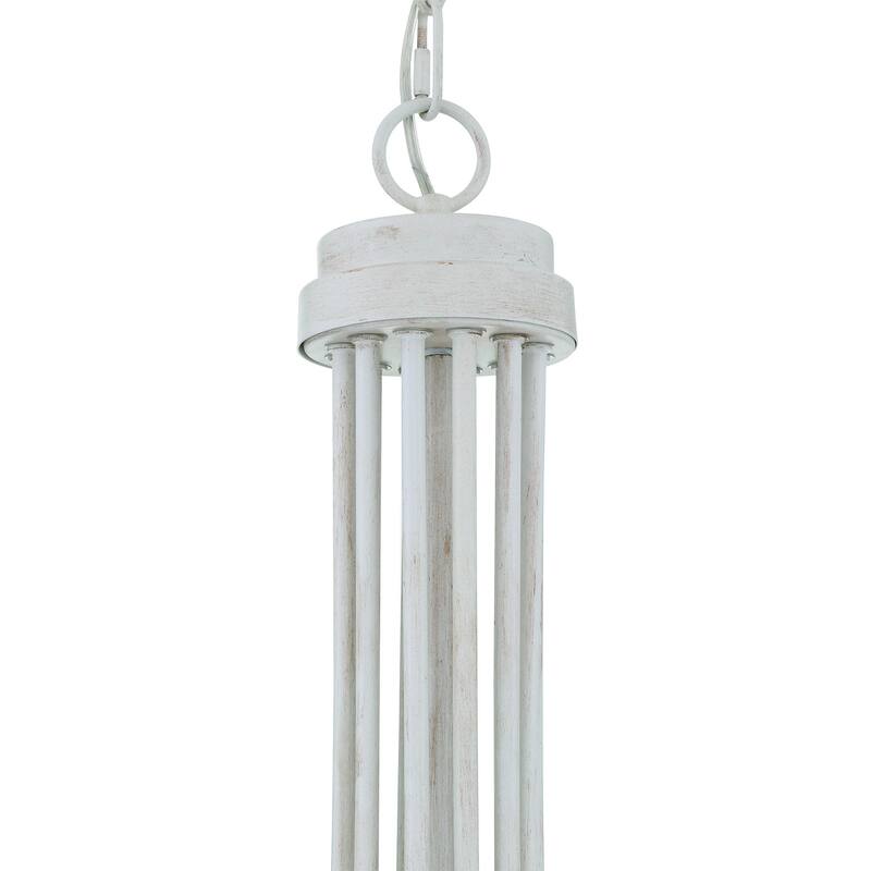 33.5In French Country 12-light Beaded Empire Candle Chandelier - 33.5'' D * 127.5'' H