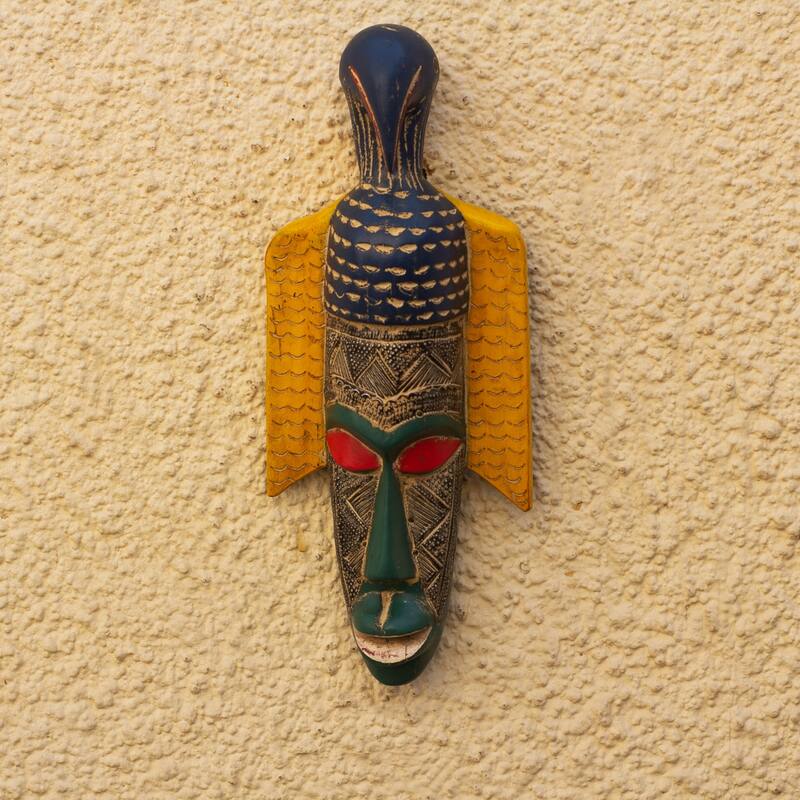 Novica Handmade Ganyo African Wood Mask
