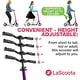 preview thumbnail 2 of 6, Lascoota Kick Scooter for Adults & Teens. Lightweight Foldable Scooter (Teen, Purple)