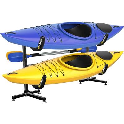 Saris Freestanding Kayak Rack Holds 2 Kayaks SUPs & Canoes Heavy-Duty Storage - N/A