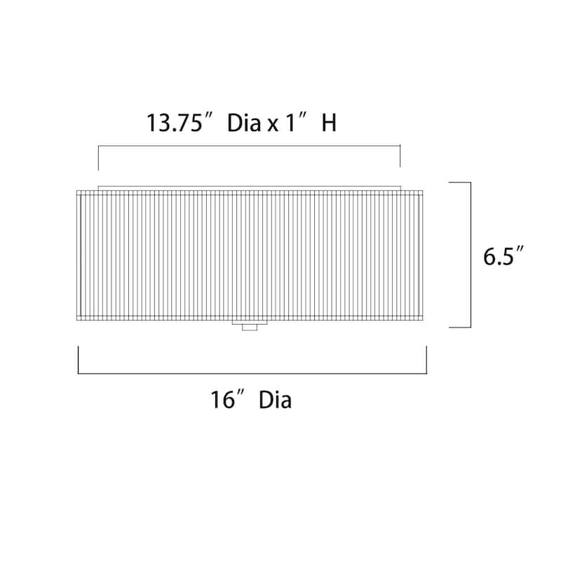 4-Light 16 in. Natural Farmhouse Flush Mount Ceiling Light with Raffia and Acrylic Shade