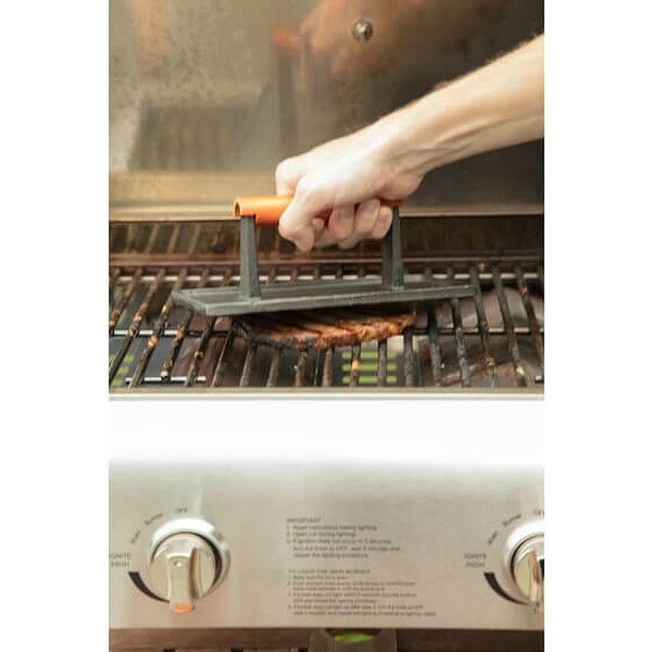 New Cuisinart CGPR-221 Cast Iron Grill Press Free Ship