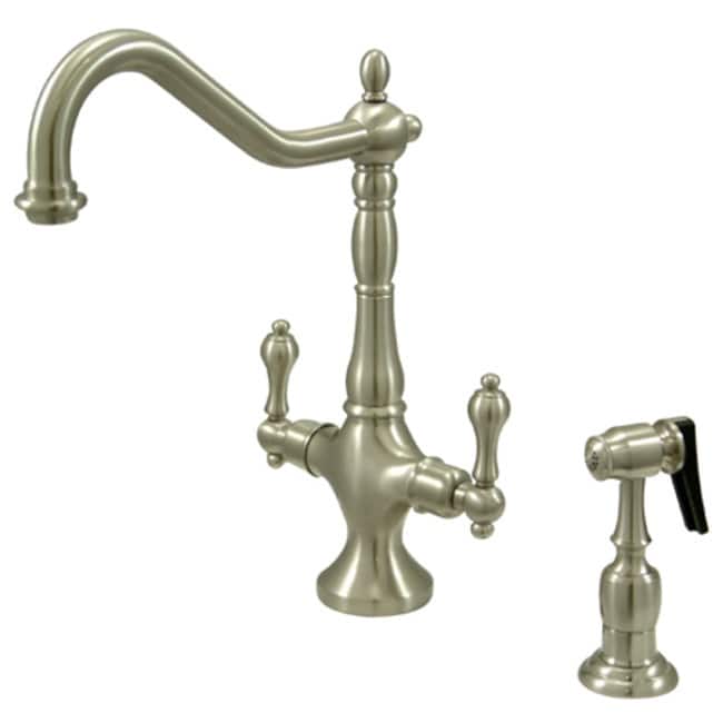 Kingston Brass Heritage 1.8 GPM Single Hole Kitchen Faucet - Includes