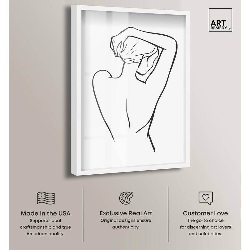 Woman in Contour Shadowbox by Art Remedy