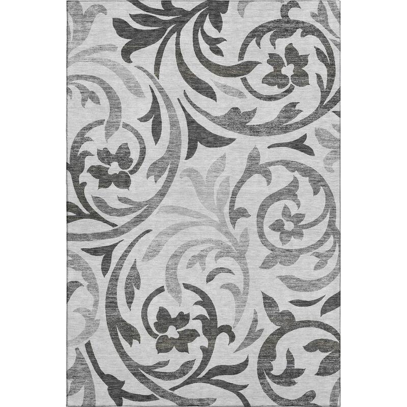 Premium Washable Super Soft Contempory Scroll Mayfield Rug