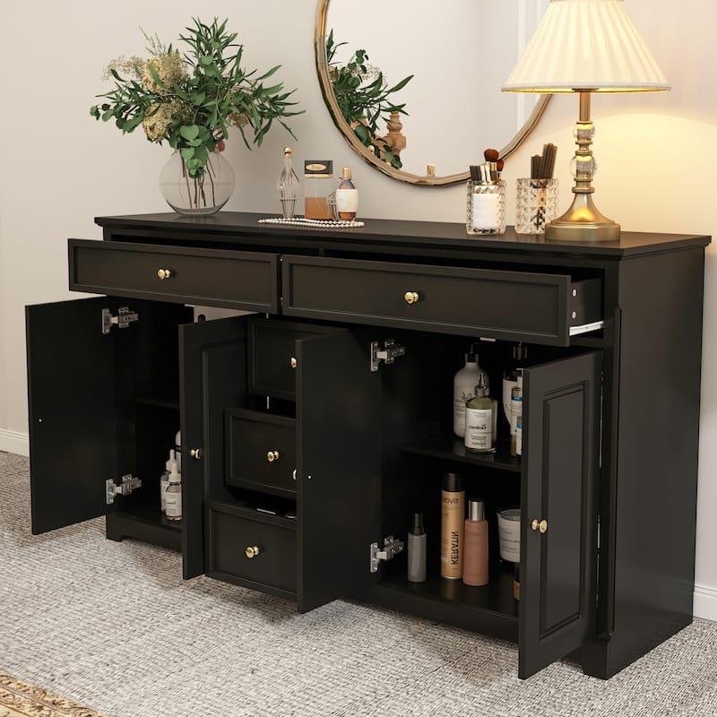 Bookcase Storage Cabinet Lacquered Buffet Sideboard Dresser