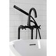 preview thumbnail 6 of 40, Kingston Brass Concord Freestanding Tub Faucet with Supply Line