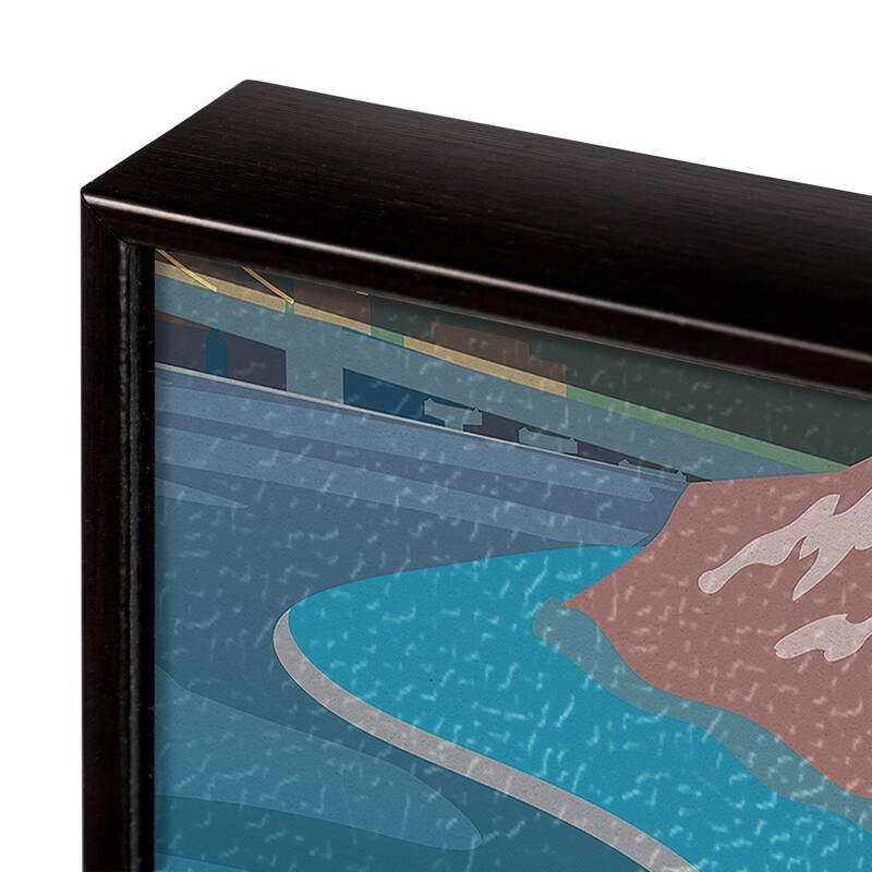 Michigan Go USA by Mercana Studio a Hand Embellished Framed Art Print Series