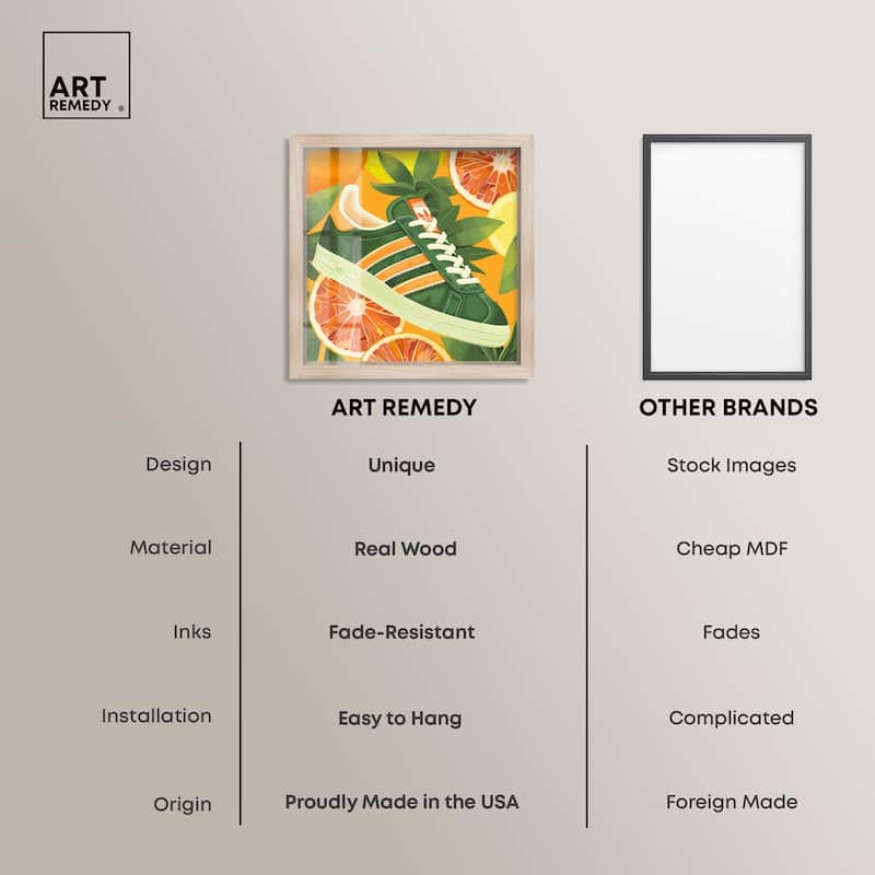 Citrus Sneaker Shadowbox by Art Remedy