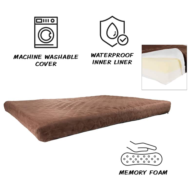 PETMAKER Waterproof Memory Foam Indoor/Outdoor Pet Bed