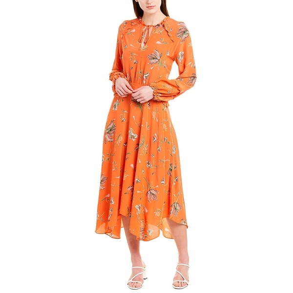 reiss amber floral midi dress