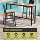 preview thumbnail 9 of 131, Crestlive Products Patio Outdoor Rectangle Bar Table Combinable Pub Table