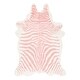 preview thumbnail 6 of 18, Nuloom Contemporary Stripped Safari Acrylic Faux Zebra Shaped Area Rug