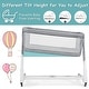 preview thumbnail 4 of 5, Babyjoy Baby Side Bedside Sleeper Washable Mattress Height Adjustable