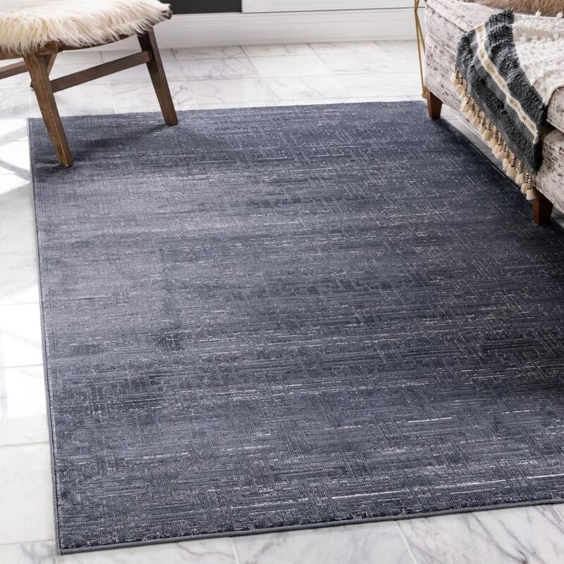 Contemporary Richye Collection Area Rug - Navy Blue - 2'x3'1"