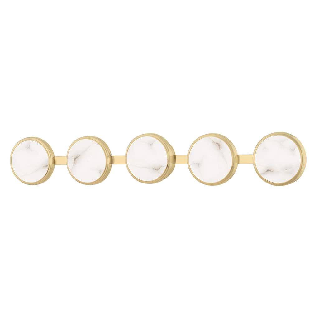 Meander - 5 Light LED Bath Bracket - White Diffuser