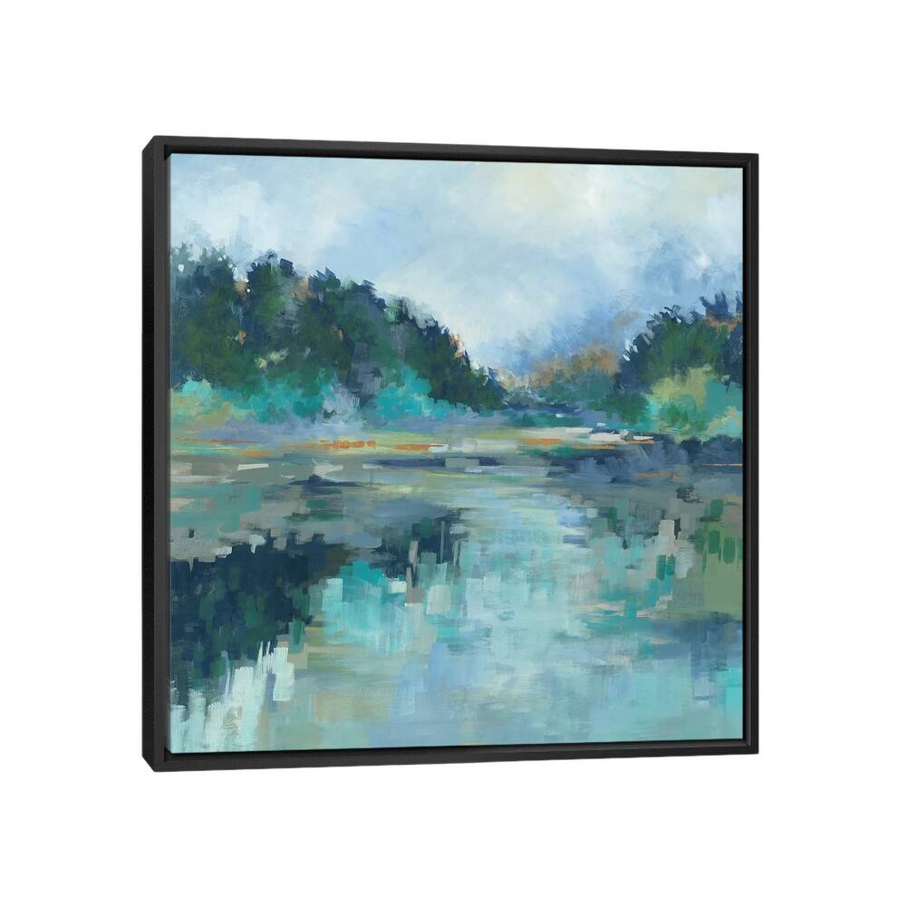 iCanvas "Peaceful Space" by Liz Jardine Framed Canvas Print