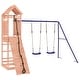preview thumbnail 11 of 15, vidaXL Swing Set Outdoor Backyard Wooden Playground Equipment for Kids Age 3-8