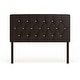 preview thumbnail 19 of 23, Huntress I Crocodile Glam Faux Leather Button Tufted Headboard by Furniture of America