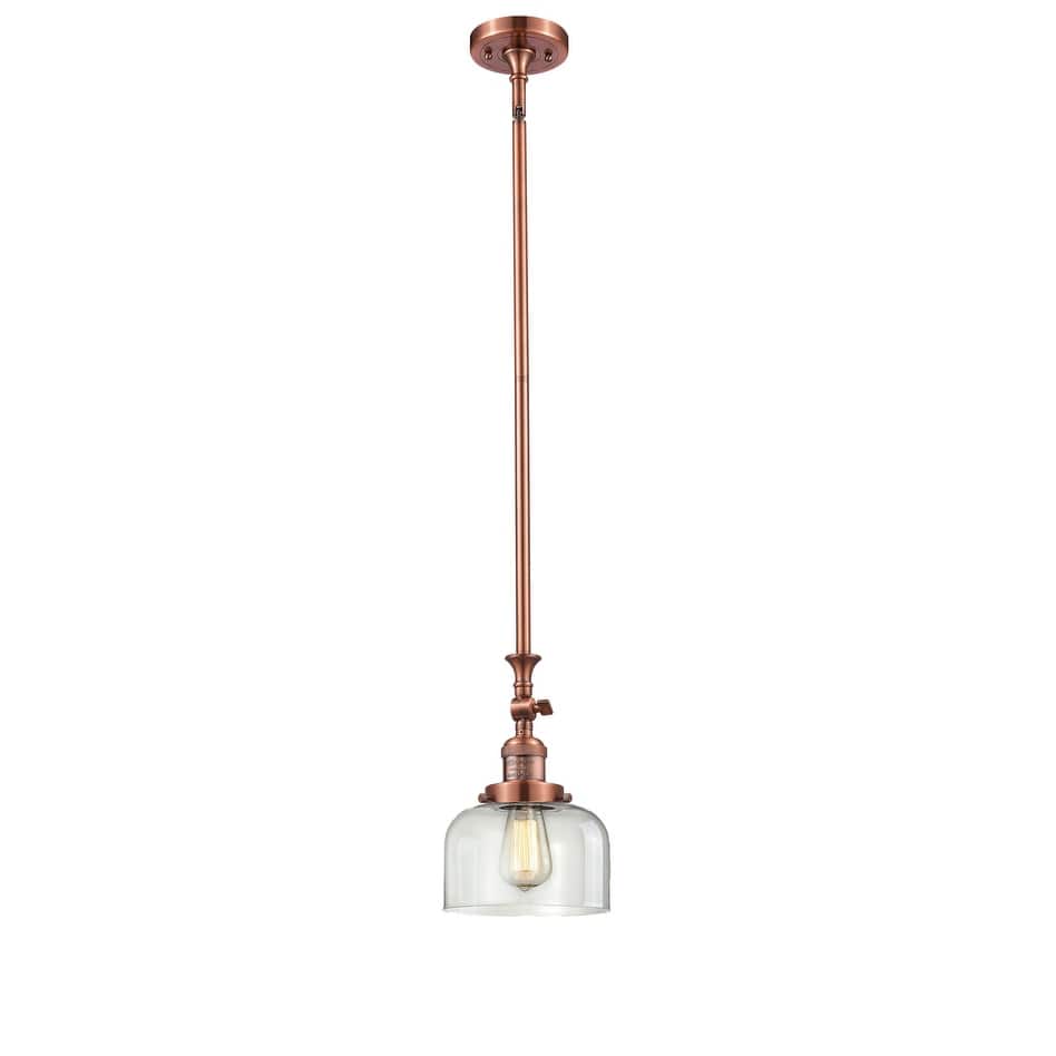 Innovations Lighting Large Bell 8" Wide Adjustable Mini Pendant