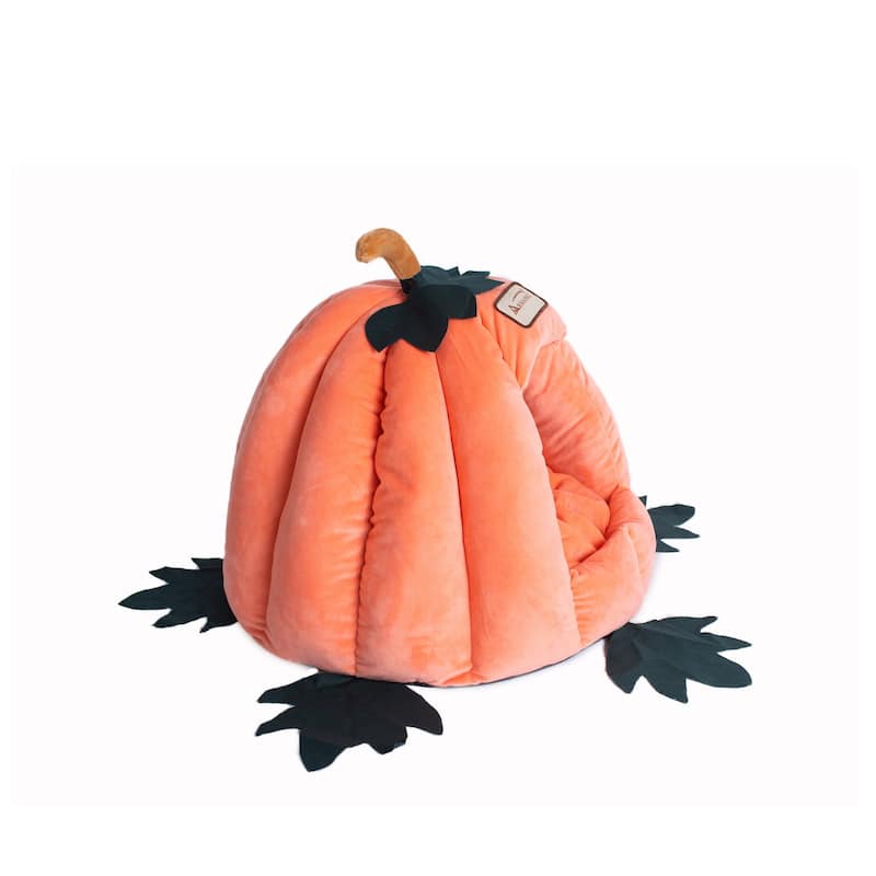 Cat Bed PumpkIn Shape - 20"(L) x 20"(W) x 16"(H)
