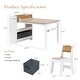 preview thumbnail 2 of 5, Children Play Table with Bookcase and 2 Chairs Set