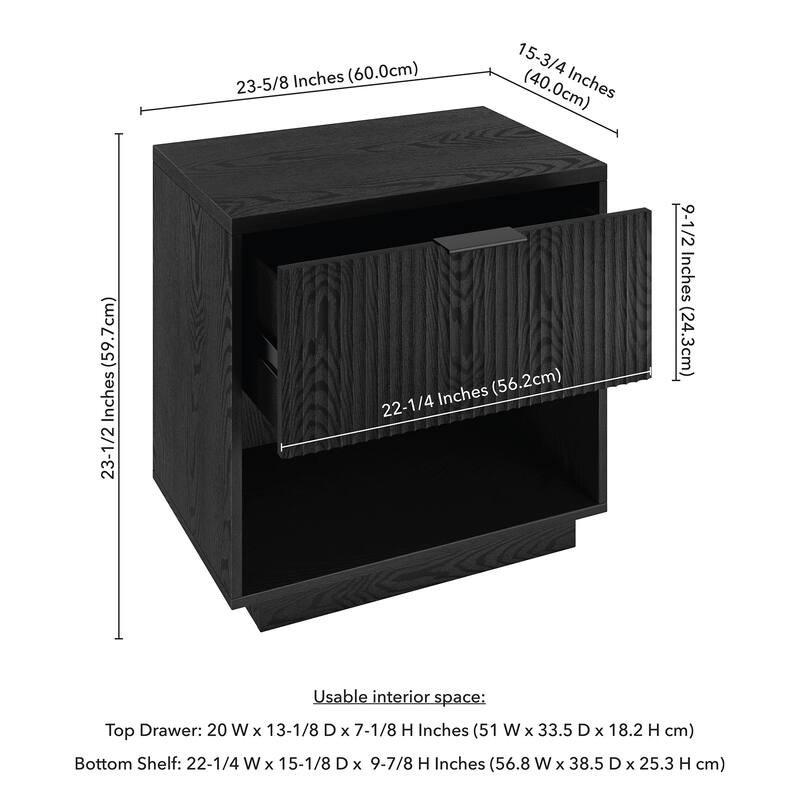 Karten 24" Wide Rectangular Nightstand