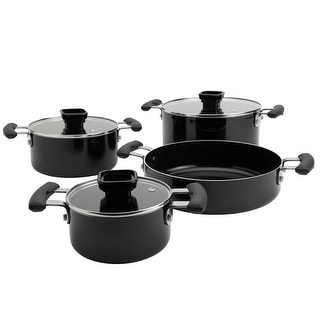 Denmark Tools for Cooks 7PC Nonstick Aluminum Cookware Set, Black - Bed ...