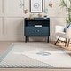 preview thumbnail 6 of 16, Nuloom Cecelia Polar Bear Kids Fringe Area Rug