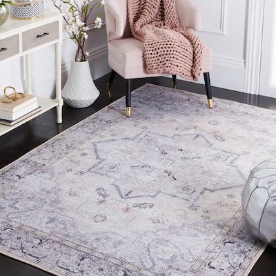 SAFAVIEH Tucson Machine Washable Slip Resistant Berglind Traditional Rug