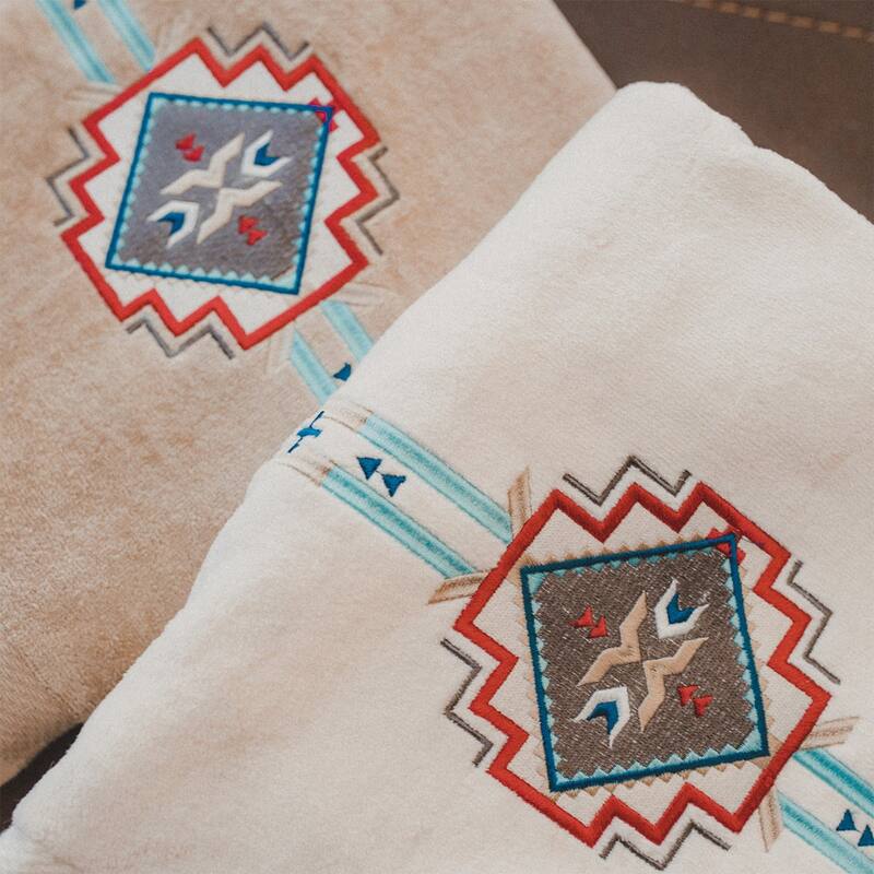Paseo Road by Hiend Accents Spirit Valley Southwestern Aztec Design Towel Set, 3PC