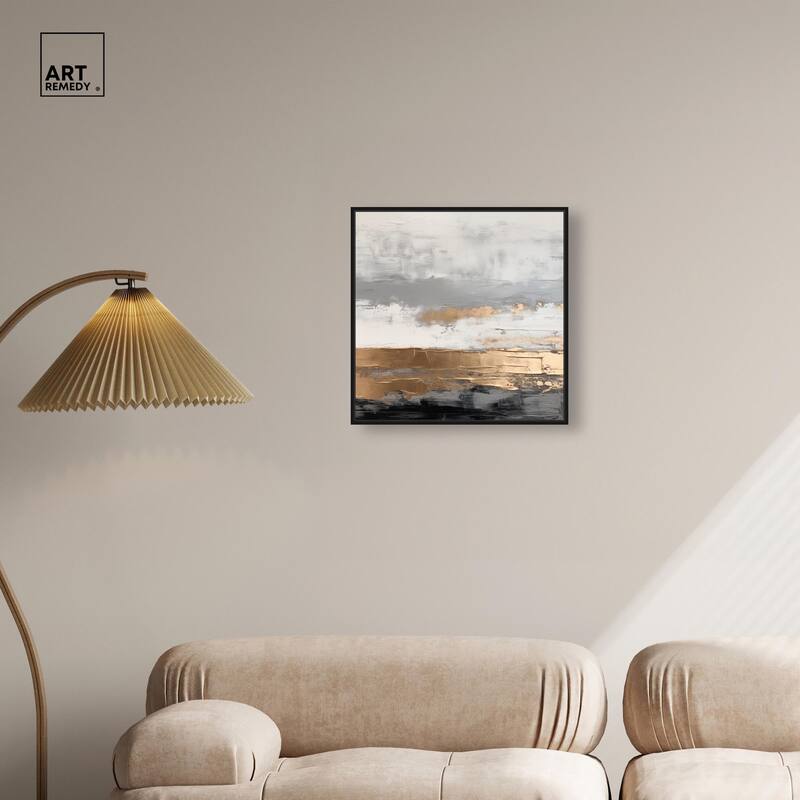 Moonlit Gold II Canvas by Art Remedy