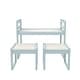 preview thumbnail 20 of 18, Max & Finn Signy Kids Table and 2 Chairs Set with Adjustable Heights, Pink/White