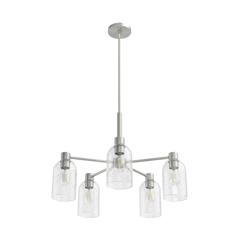 Hunter Lochemeade 5 Light Chandelier - Dining Room, Living Room, Entry - Modern Farmhouse, Industrial, Contemporary