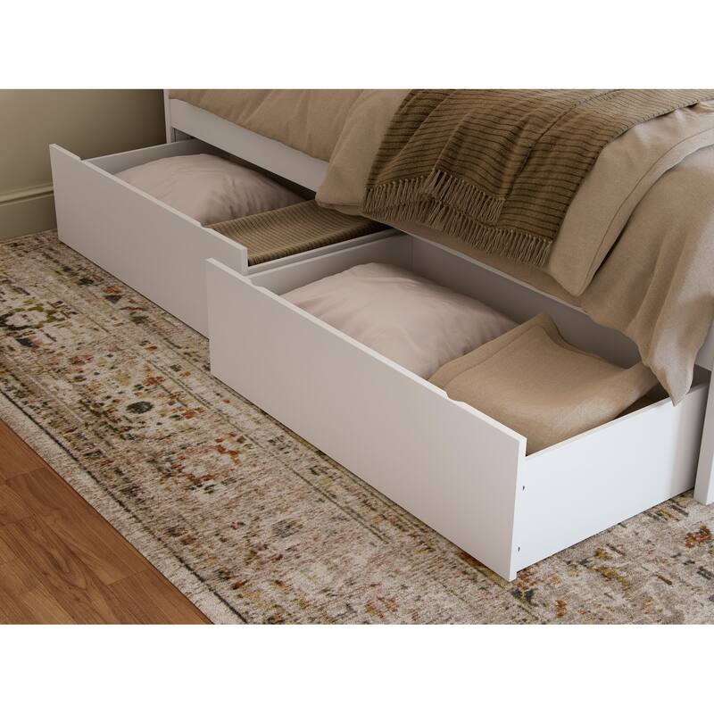 Portland Platform Bed with Footboard and Storage Drawers