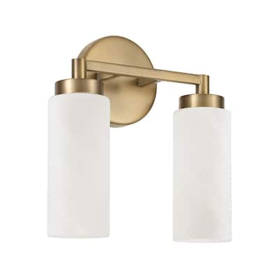 Alyssa 2-Light Vanity - 11.25"W x 11.5"H x 4.5"E