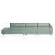 preview thumbnail 10 of 10, 145'' Leath-Aire Sofa Modern Sectional Sofa for Living Room