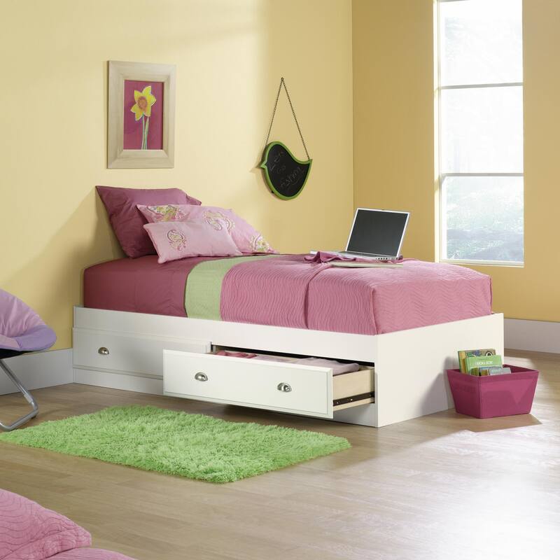 Twin Storage Bed with Drawers - Modern Style Platform Bed Frame - Under Bed Storage Solution