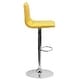 preview thumbnail 55 of 111, Modern Vinyl Stitch Back Adjustable Height Barstool - 16"W x 19"D x 35" - 44"H