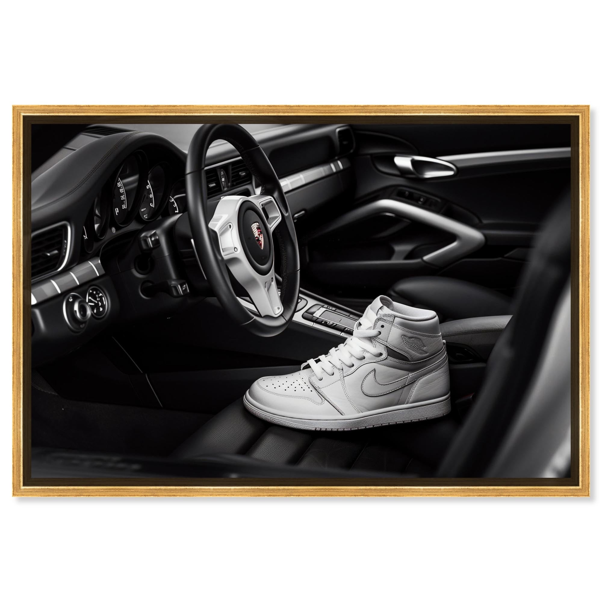 Sports Car Sneaker Canvas Sneaker Art Prints by Notoriart